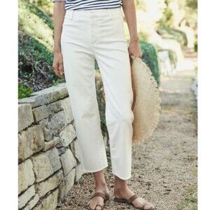 Frank & Eileen Kinsale Performance Straight Leg Pants Corduroy Vintage White 0